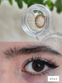لنز رنگی قهوهای طبیعی یونیک کد ۱۸۰ Natural Hazel